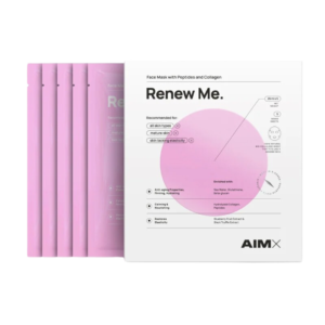 RENEW ME greito poveikio „Anti-aging“ veido kaukė su peptidais ir kolagenu, 5vnt