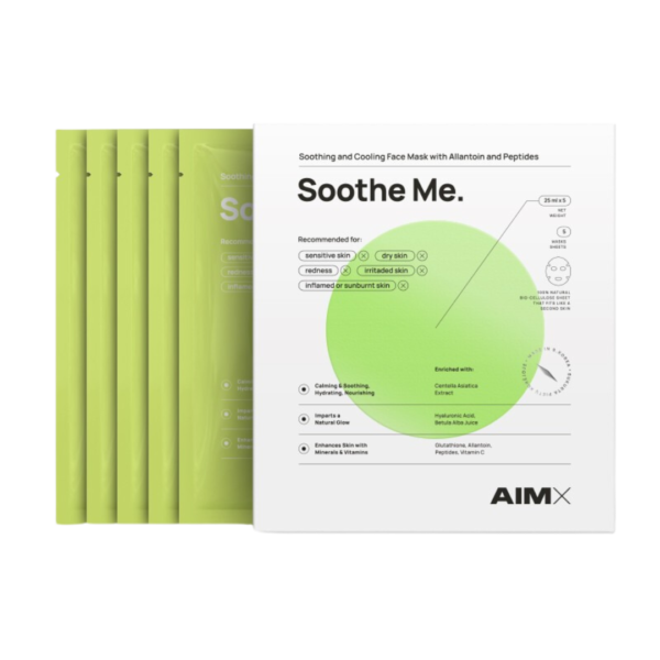 SOOTHE ME greito poveikio raminanti veido kaukė su peptidais, 5vnt