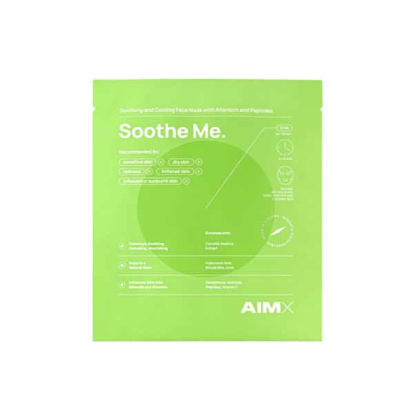 SOOTHE ME greito poveikio raminanti veido kaukė su peptidais
