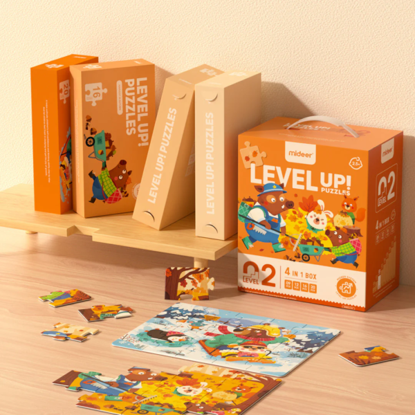 LEVEL UP dėlionės - 2 Lygis Miško sezonai - Image 2