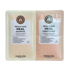 DOVANA - MARIA NILA HEAD & HAIR HEAL maitinantis galvos odos ir plaukų šampūnas 12ml + kondicioierius 12ml