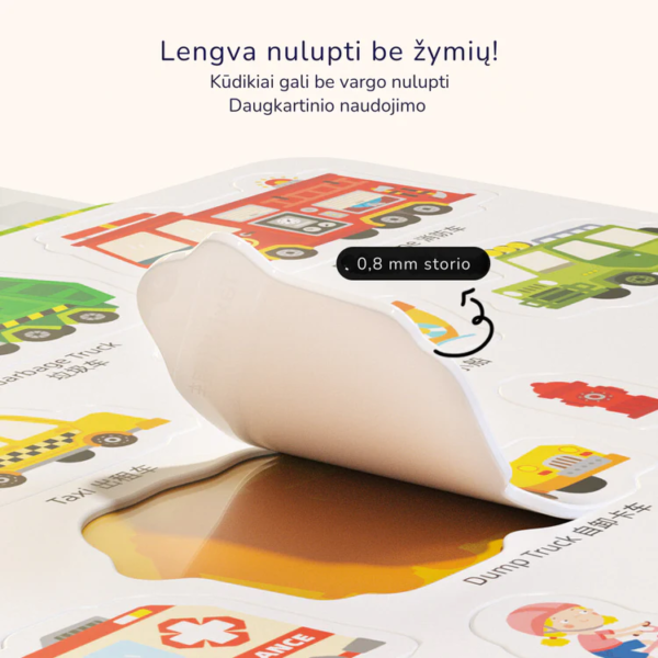 Daugkartiniai lipdukai - Eismas gatvėje - Image 4
