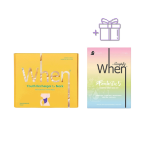 YOUTH RECHARGER bioceliuliozinės lakštinės kaklo kaukės su perlų ekstraktu, 4vnt + TOP 5 veido kaukės DOVANŲ