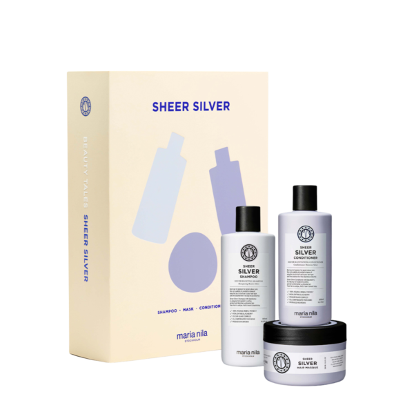 SHEER SILVER šviesiaplaukėms skirtas rinkinys, 2 PRODUKTAI + 1 DOVANŲ
