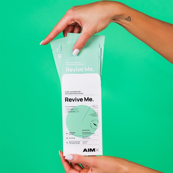 DOVANA - AIMX REVIVE ME drėkinanti ir gaivinanti paakių kaukė su hialuronu, 1 lakštas