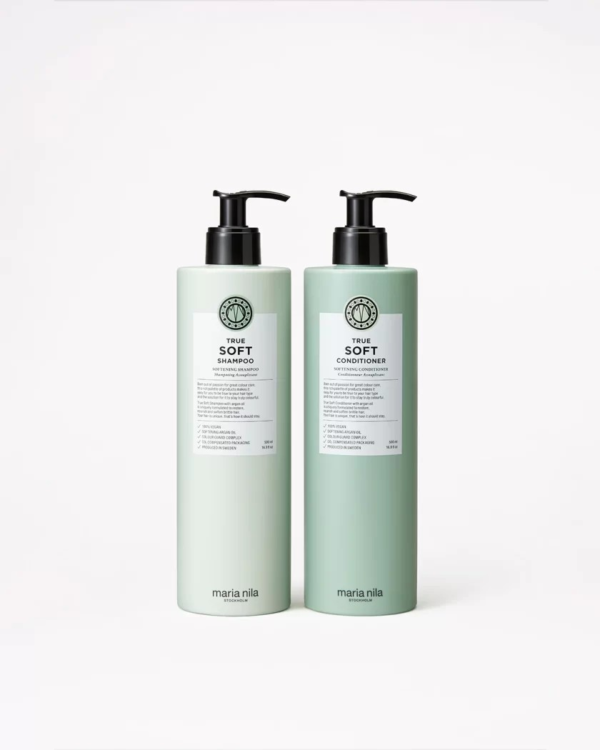 Minkštinamasis šampūnas ir kondicionierius – True Soft, 500ml + 500ml - Image 3