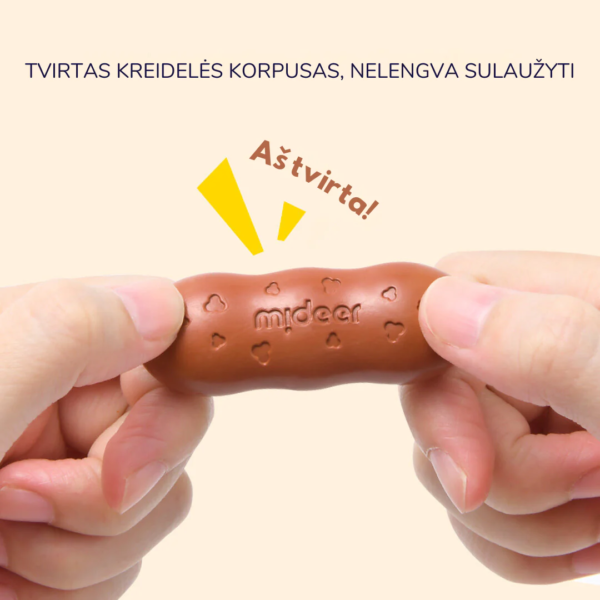 Bičių vaško kreidelės "Pupelės" - 12 spalvų: kūrybiškas piešimas be dėmių! - Image 4