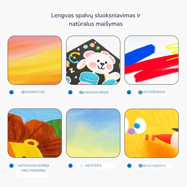 Akriliniai markeriai su skysto rašalo užpildu minkštu antgaliu - Image 8