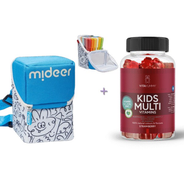 Akriliniai markeriai su minkštu antgaliu spalvinimo dėkle + Multivitaminai vaikams - Image 2