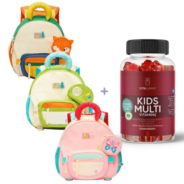 Vaikiška išvykų kuprinė + Multivitaminai vaikams