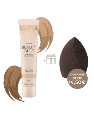 BEAUTY BLUR momentinio poveikio veido pudra, 30ml + M•BT Makiažo kempinėlė DOVANŲ