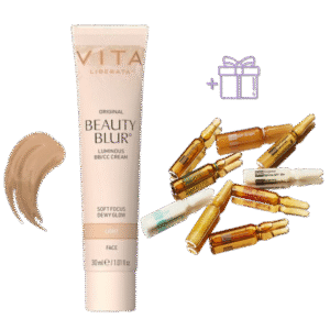 BEAUTY BLUR momentinio poveikio veido pudra, 30ml + MARTIDERM 5 ampulių rinkinys DOVANŲ