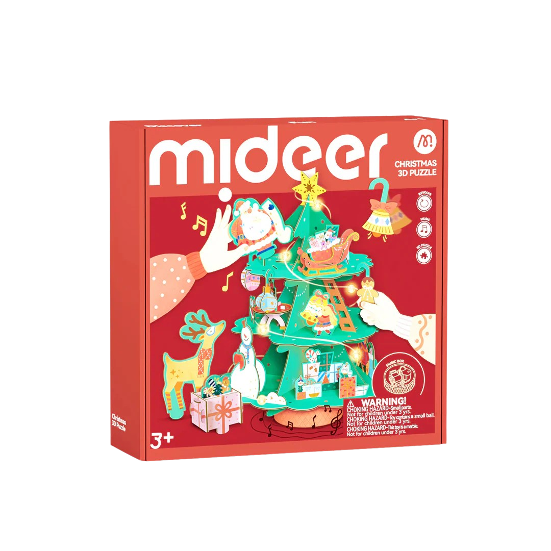 Besisukanti muzikinė 3D Kalėdinė dėlionė