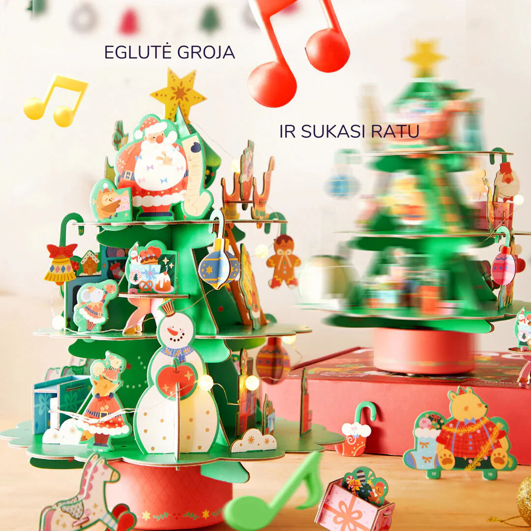 Besisukanti muzikinė 3D Kalėdinė dėlionė - Image 6