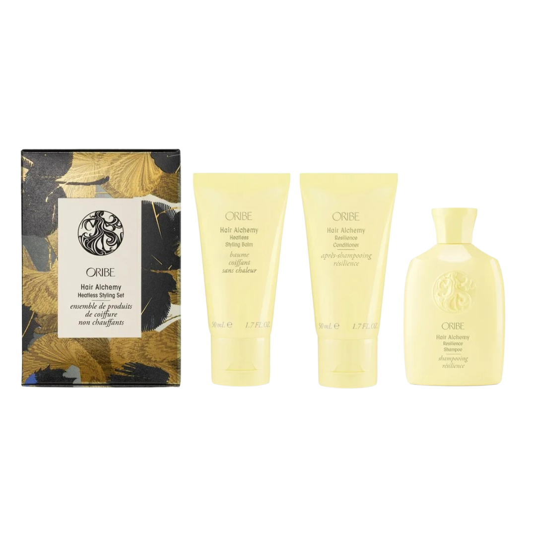 HAIR ALCHEMY HEATLESS STYLING TRAVEL SET stiprinamasis plaukų priežiūros rinkinys