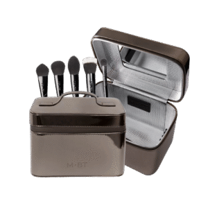 Grožio lagaminėlis su pilnu teptukų rinkiniu