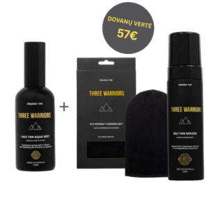 Purškiamas savaiminio įdegio veido tonikas FACE TAN AQUA MIST + 2 DOVANOS