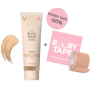 BODY BLUR momentinio poveikio kūno pudra, 100ml + THE ORIGINAL BREAST TAPE krūtinės formavimo juosta, kūno spalvos