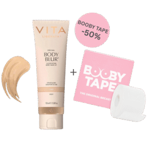 BODY BLUR momentinio poveikio kūno pudra, 100ml + THE ORIGINAL BREAST TAPE krūtinės formavimo juosta, balta