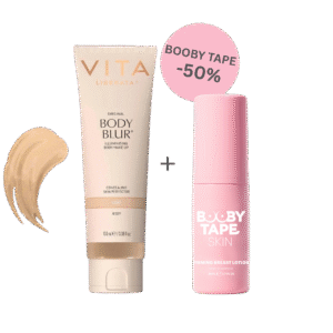 BODY BLUR momentinio poveikio kūno pudra, 100ml + FIRMING BREAST LOTION krūtinę formuojantis losjonas, 80ml