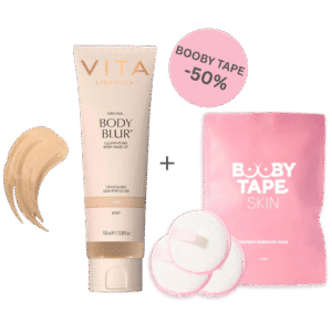 BODY BLUR momentinio poveikio kūno pudra, 100ml + MAKEUP REMOVER PADS daugkartinės makiažo valymo kempinėlės