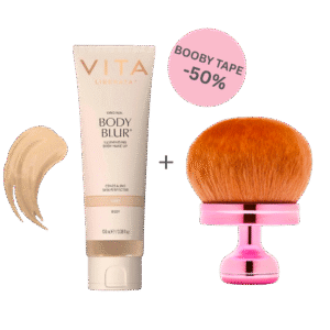 BODY BLUR momentinio poveikio kūno pudra, 100ml + BRONZER BRUSH teptukas