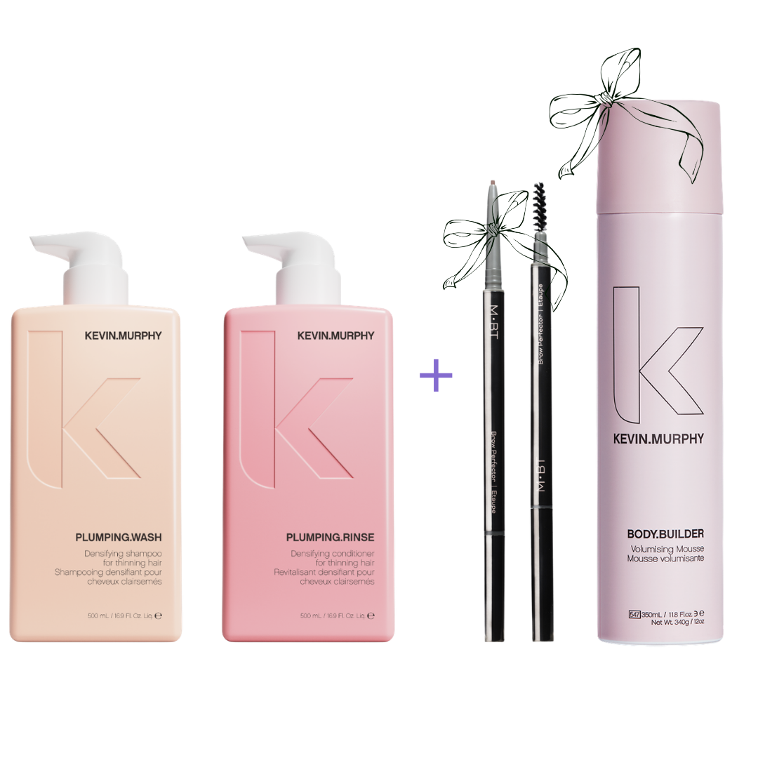PLUMPING.WASH + RINSE apimties suteikiantis šampūnas ir kondicionierius 500ml + 500ml + DOVANOS už 56€
