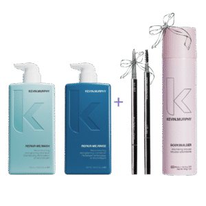 REPAIR-ME.WASH + RINSE šampūnas ir kondicionierius pažeistiems plaukams su enzimais 500ml + 500ml + DOVANOS už 56€
