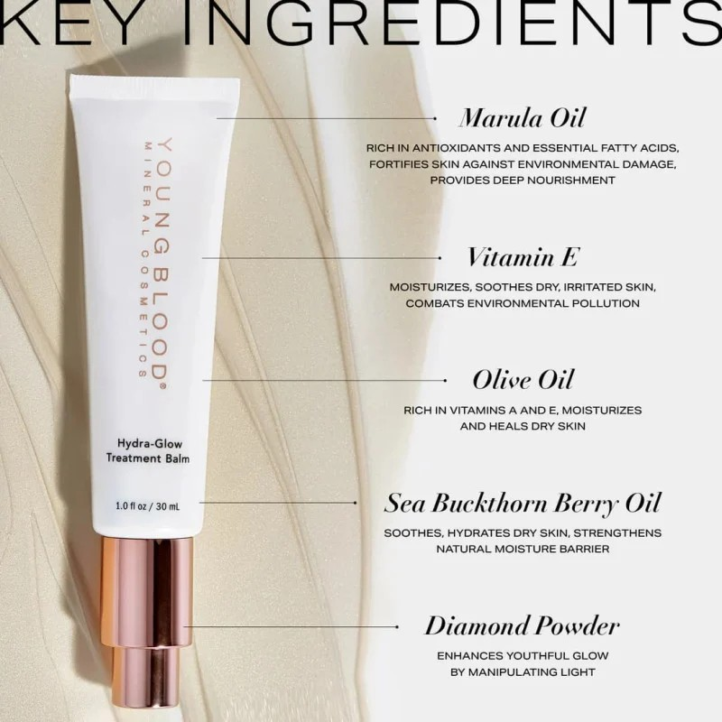 Prabangi makiažo bazė su deimantų dulkėmis "HYDRA-GLOW TREATMENT BALM" - Image 4
