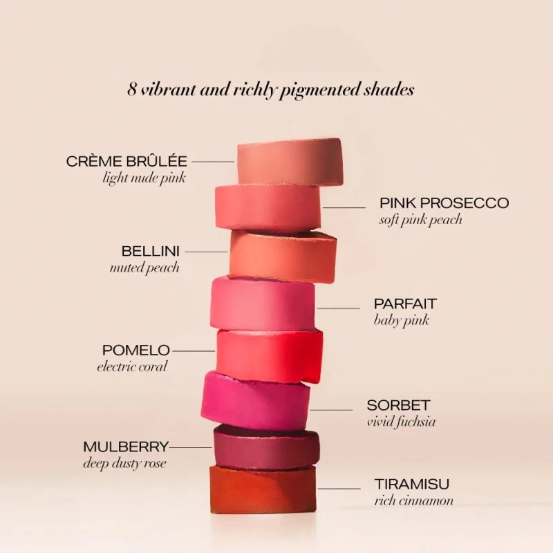 Trys viename kreminiai skaistalai, lūpų dažai ir akių šešėliai VIVID Luxe Creme BLUSH - Image 4